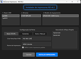 Screenshot do Instalador RD v6